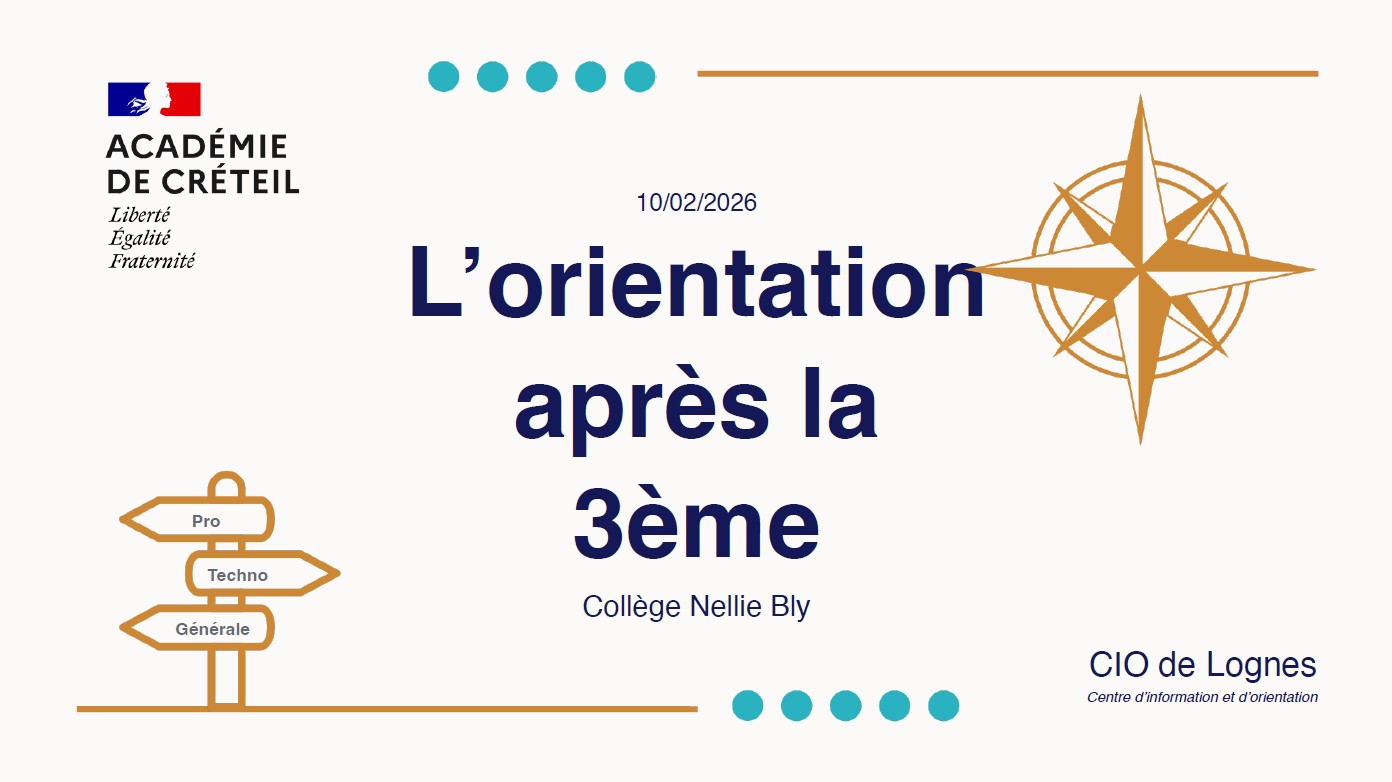 Diaporama « L&rsquo;orientation après la 3ème »